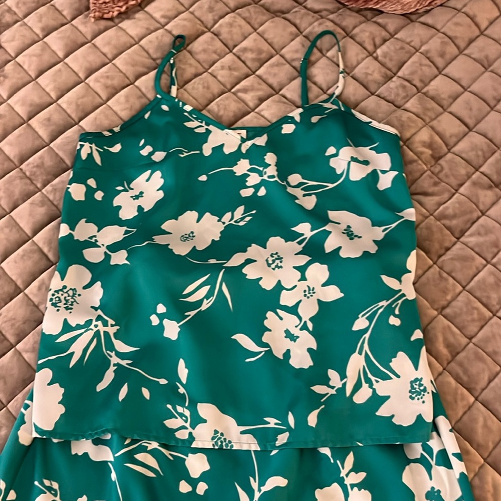 J. Crew floral Skirt set